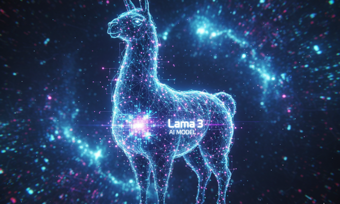 Visualization of Meta’s Llama 3 large language model powering Meta AI