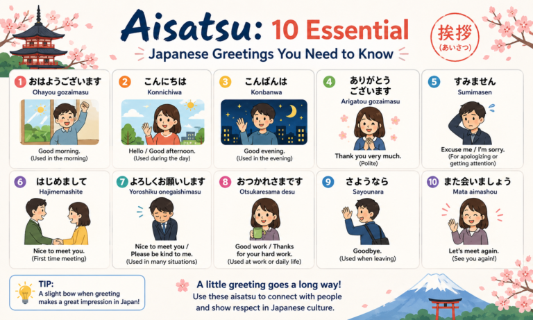 Aisatsu- 10 Essential Japanese Greetings You Need to Know
