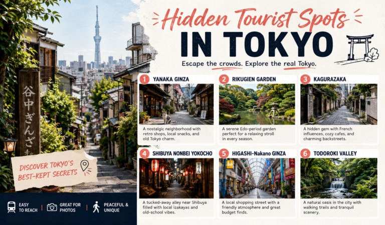 Hidden Tourist Spots in Tokyo