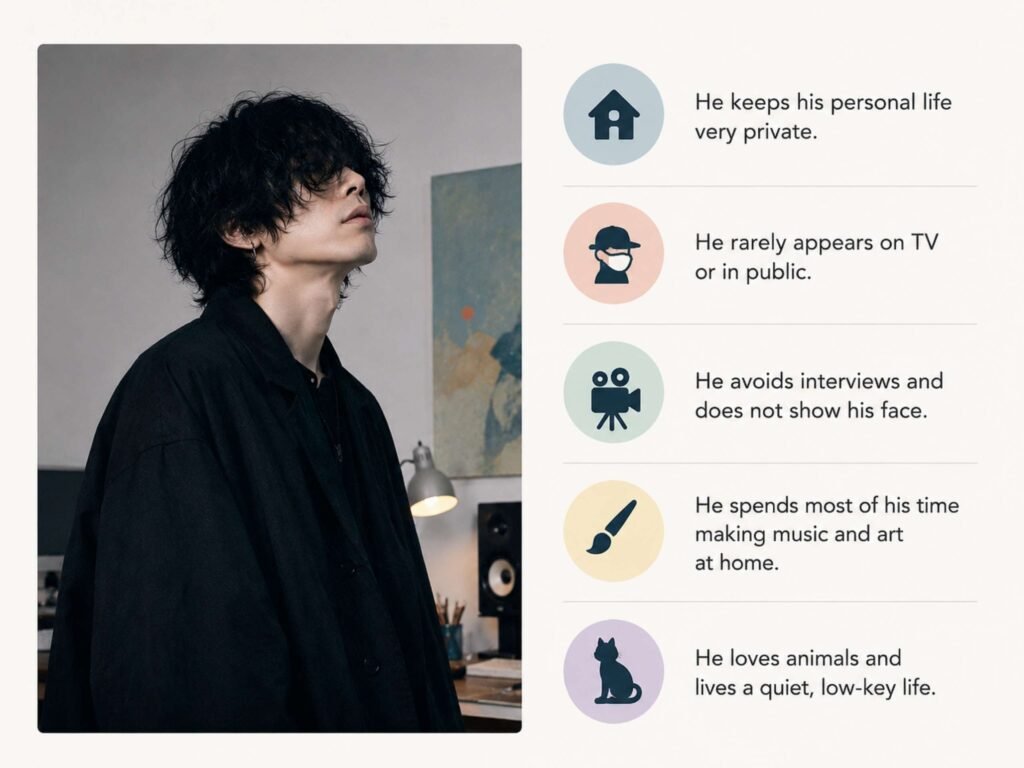 What do we know about Kenshi Yonezu's hidden lifestyle?