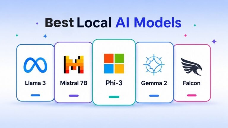 Best local AI models for personal computers in 2025 including Llama 3 Mistral 7B Phi-3 Gemma 2 and Falcon running on a desktop PC