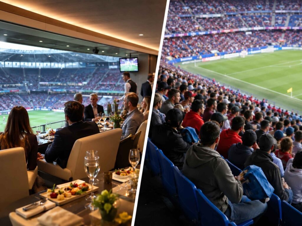 How does the FIFA hospitality program differ from general admission?