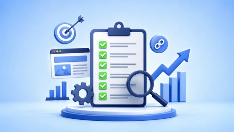 SEO Checklist for New Websites to Build a Strong Ranking Foundation in 2026 SEO Checklist for new websites covering technical SEO, keyword research, content strategy, and link building