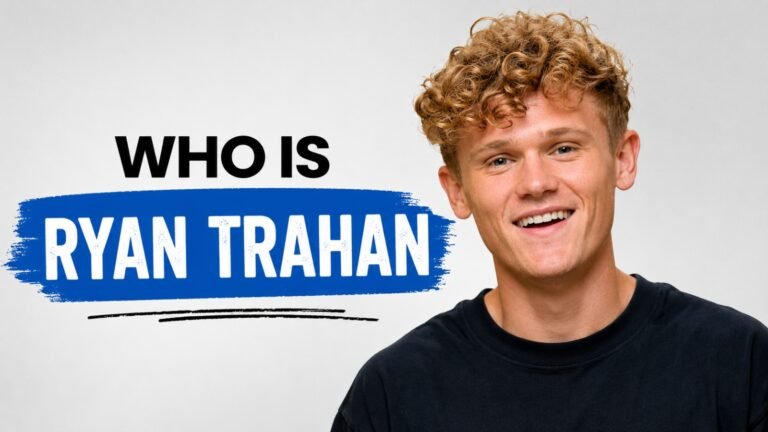Who Is Ryan Trahan standing in front of a camera while filming one of his popular YouTube challenge videos