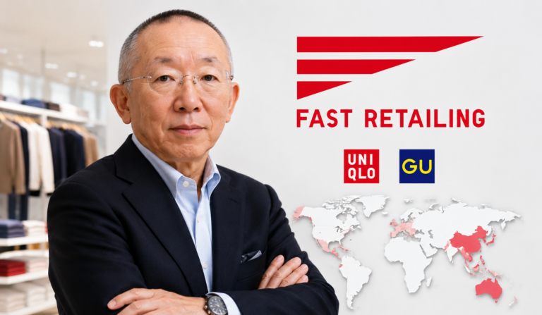 Tadashi Yanai The Billionaire Who Built Uniqlo Into a Global Empire Tadashi Yanai speaking at a Fast Retailing corporate event
